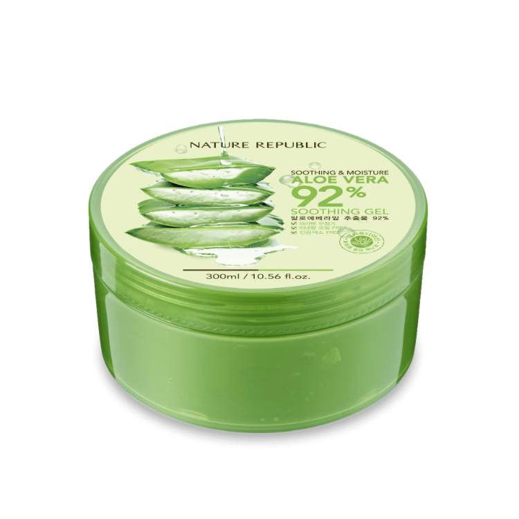 Picture of NATURE REPUBLIC Soothing & Moisture Aloe Vera 92% Soothing Gel, 300ml