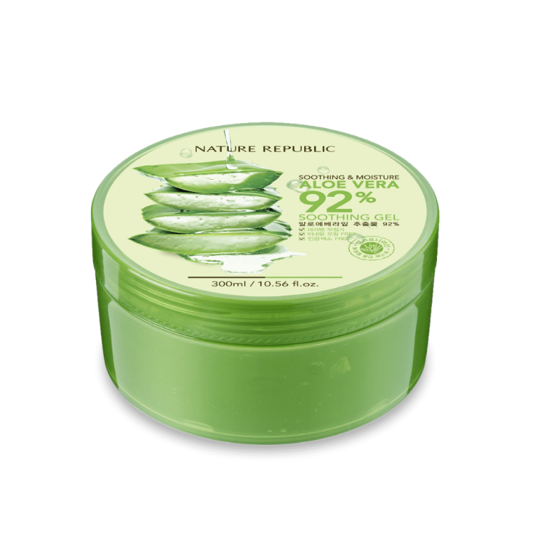 Picture of NATURE REPUBLIC Soothing & Moisture Aloe Vera 92% Soothing Gel, 300ml