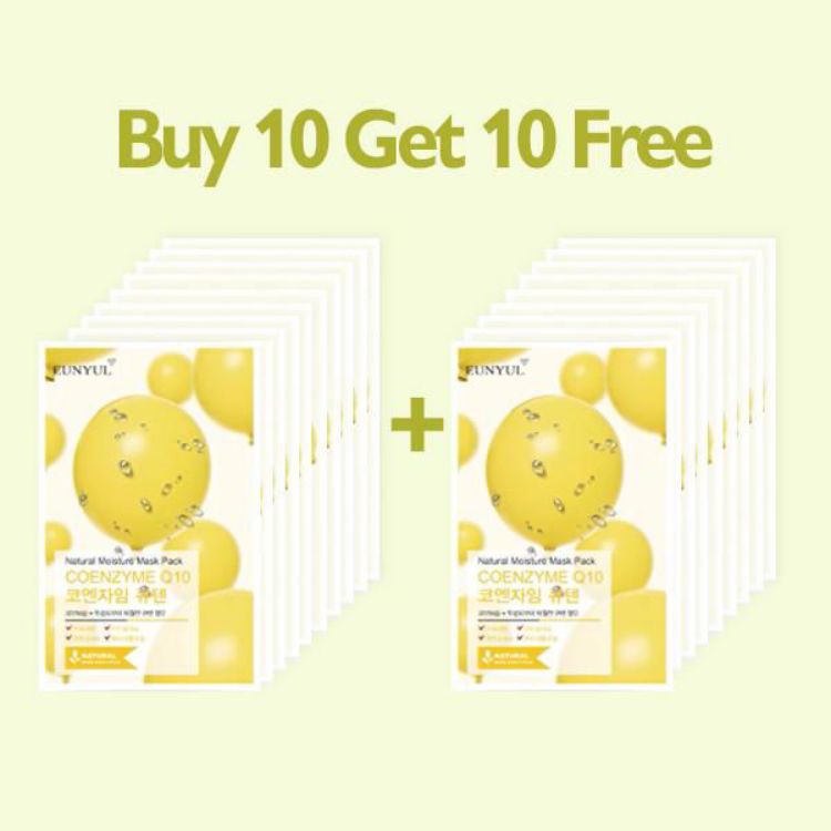 Picture of [BUY 10 GET 10 FREE] EUNYUL Natural Moisture Mask Pack Coenzyme Q10