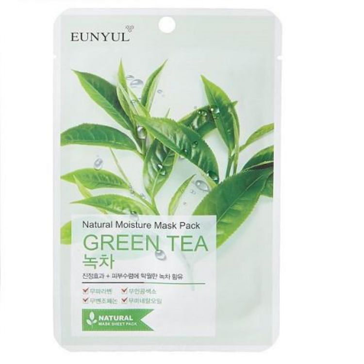 Picture of [BUY 10 GET 10 FREE] EUNYUL Natural Moisture Mask Pack Green Tea