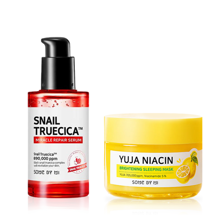 Picture of SOME BY MI Snail Truecica Miracle Serum + Yuja Niacin Mask