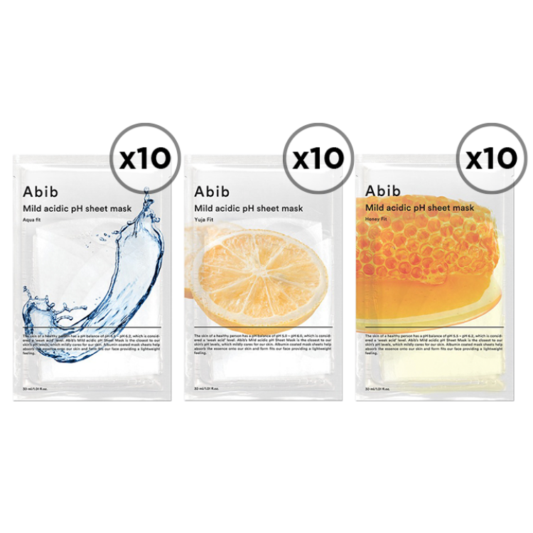 Picture of [BOGO] [30 Day Challenge] ABIB MILD ACIDIC PH SHEET MASK 30pcs
