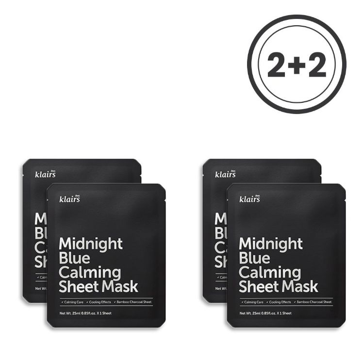 Picture of [Buy 2 Get 2 Free] DEAR KLAIRS Midnight Blue Calming Sheet Mask