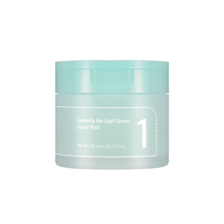 صورة [BOGO] NUMBUZIN No.1 Centella Re-Leaf Green Toner Pad