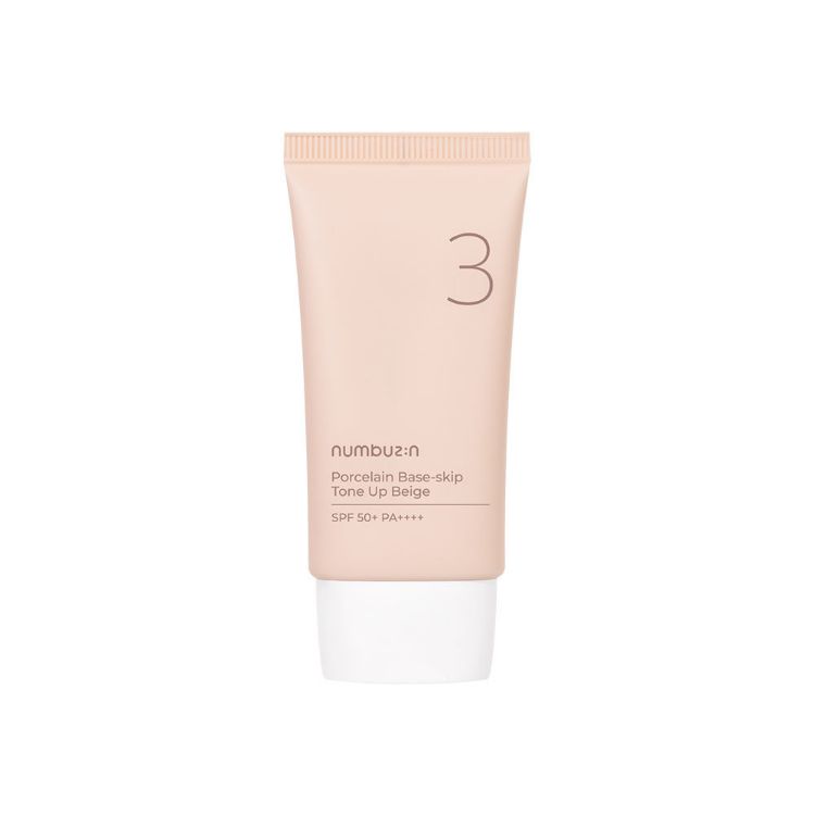 صورة [BOGO] NUMBUZIN No.3 Porcelain Base-skip Tone Up Beige