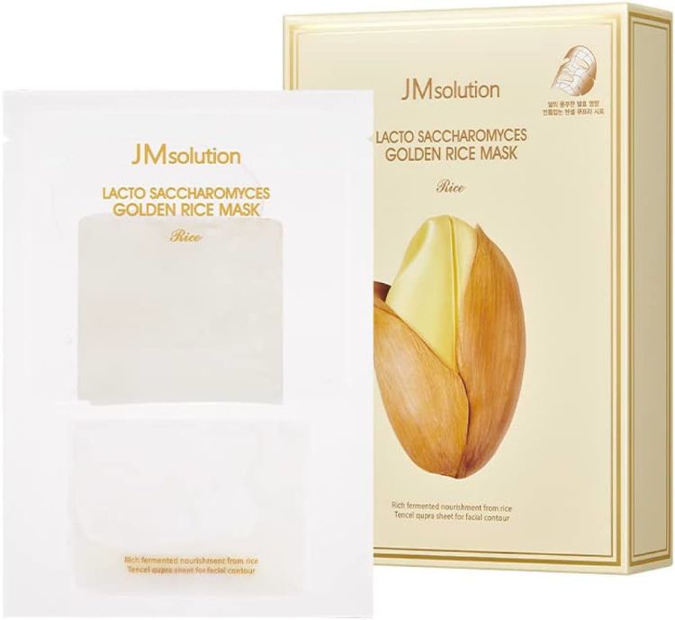 صورة JM SOLUTION Lacto Saccharomyces Golden Rice Mask (10 Sheets)