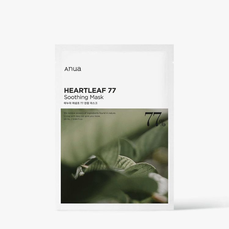 Picture of ANUA HEARTLEAF 77% SOOTHING SHEET MASK 25ml (10PCS)