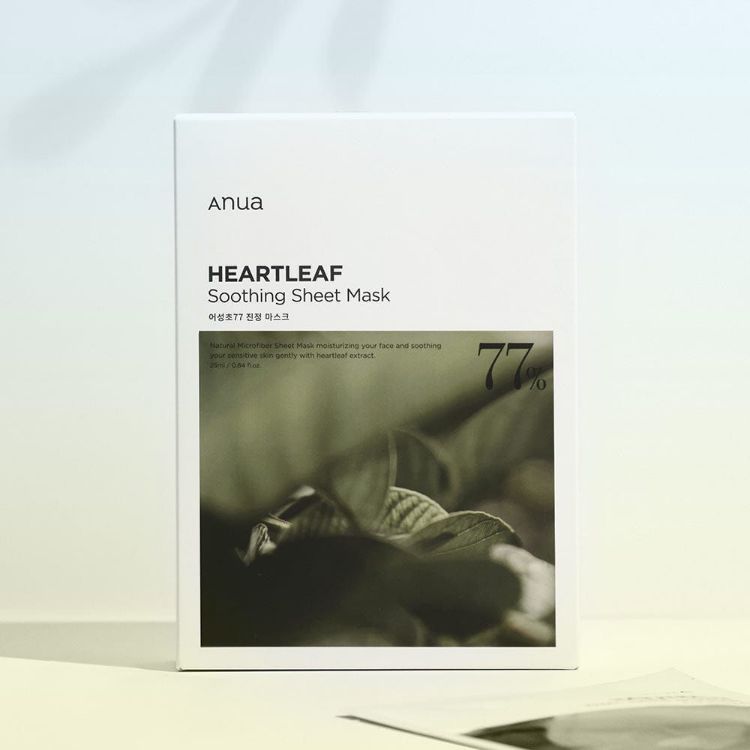 Picture of ANUA HEARTLEAF 77% SOOTHING SHEET MASK 25ml (10PCS)