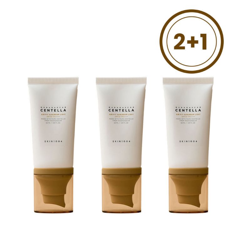 صورة [Super Sale] BUY 2 GET 1 FREE SKIN 1004 CENTELLA AIR-FIT SUNCREAM LIGHT SPF30 PA++++