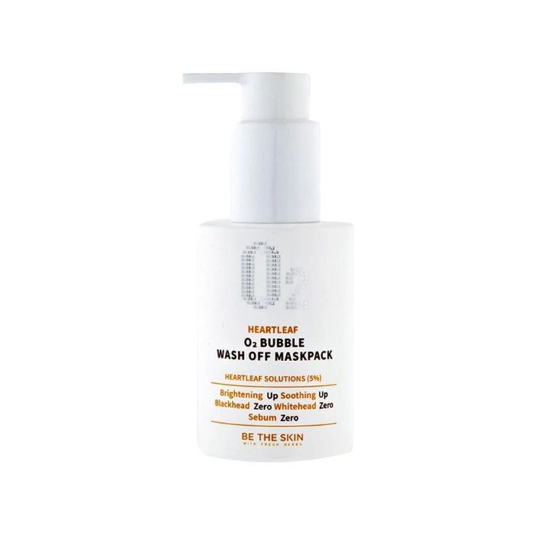 Picture of BE THE SKIN Heartleaf O2 Bubble wash off maskpack 120g