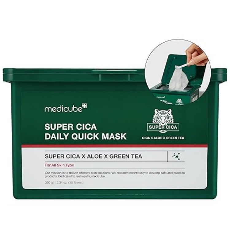 Picture of MEDICUBE SUPER CICA DAILY QUICK MASK (30 sheets)