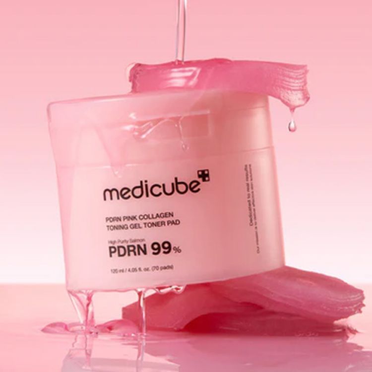 Picture of MEDICUBE PDRN PINK COLLAGEN TONING GEL TONER PAD 70ea