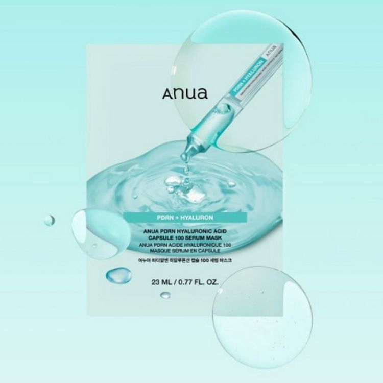 صورة ANUA PDRN HYALURONIC ACID CAPSULE 100 SERUM MASK (10PCS)