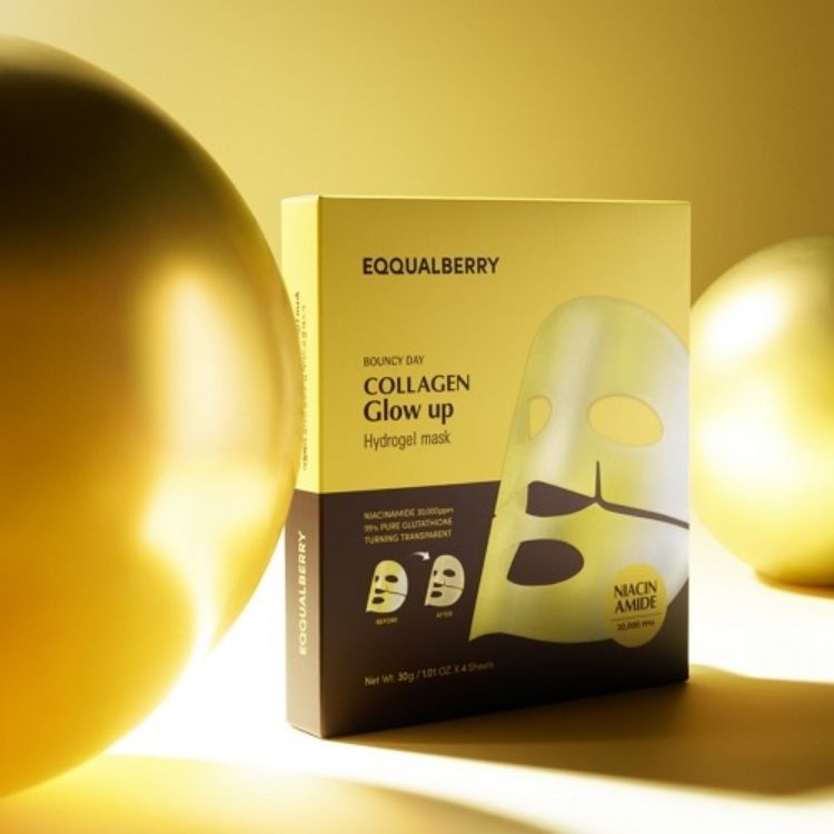 Picture of EQQUALBERRY COLLAGEN GLOW UP HYDROGEL MASK 4EA