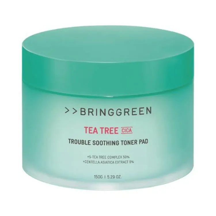 صورة BRINGGREEN Tea Tree Cica Trouble Soothing Toner Pad 90ea