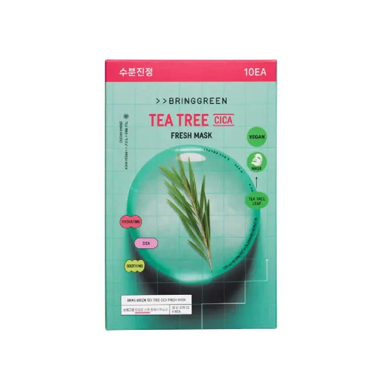 صورة BRINGGREEN Fresh Mask Sheet (Tea Tree Cica) 10ea