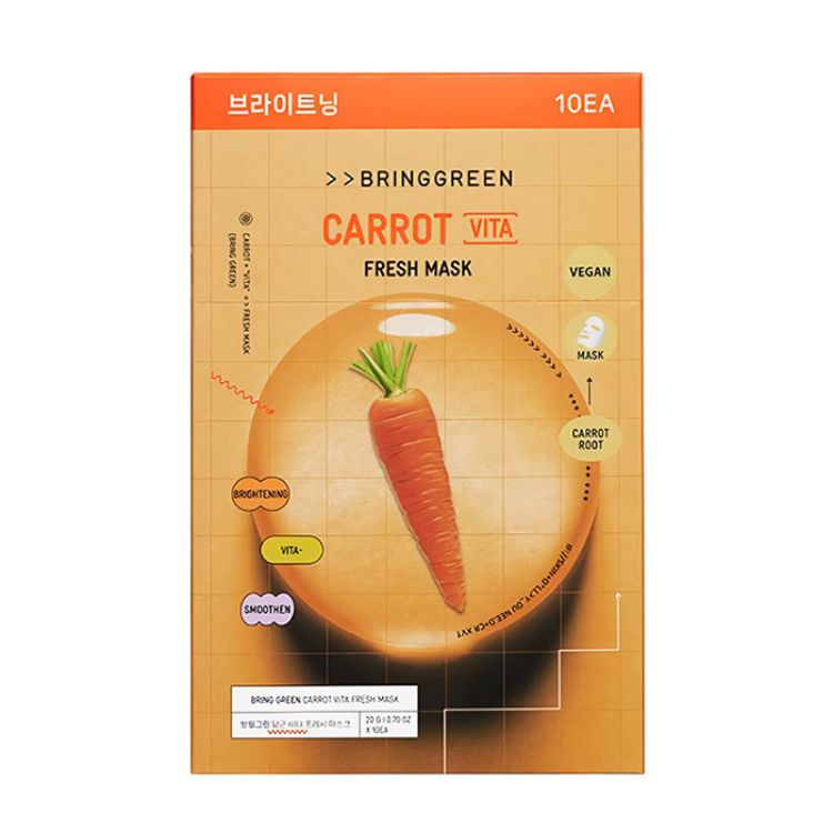 Picture of BRINGGREEN Fresh Mask Sheet (Carrot Vita) 10ea