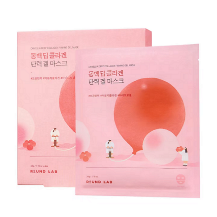 صورة ROUND LAB CAMELLIA DEEP COLLAGEN FIRMING GEL MASK (4EA)