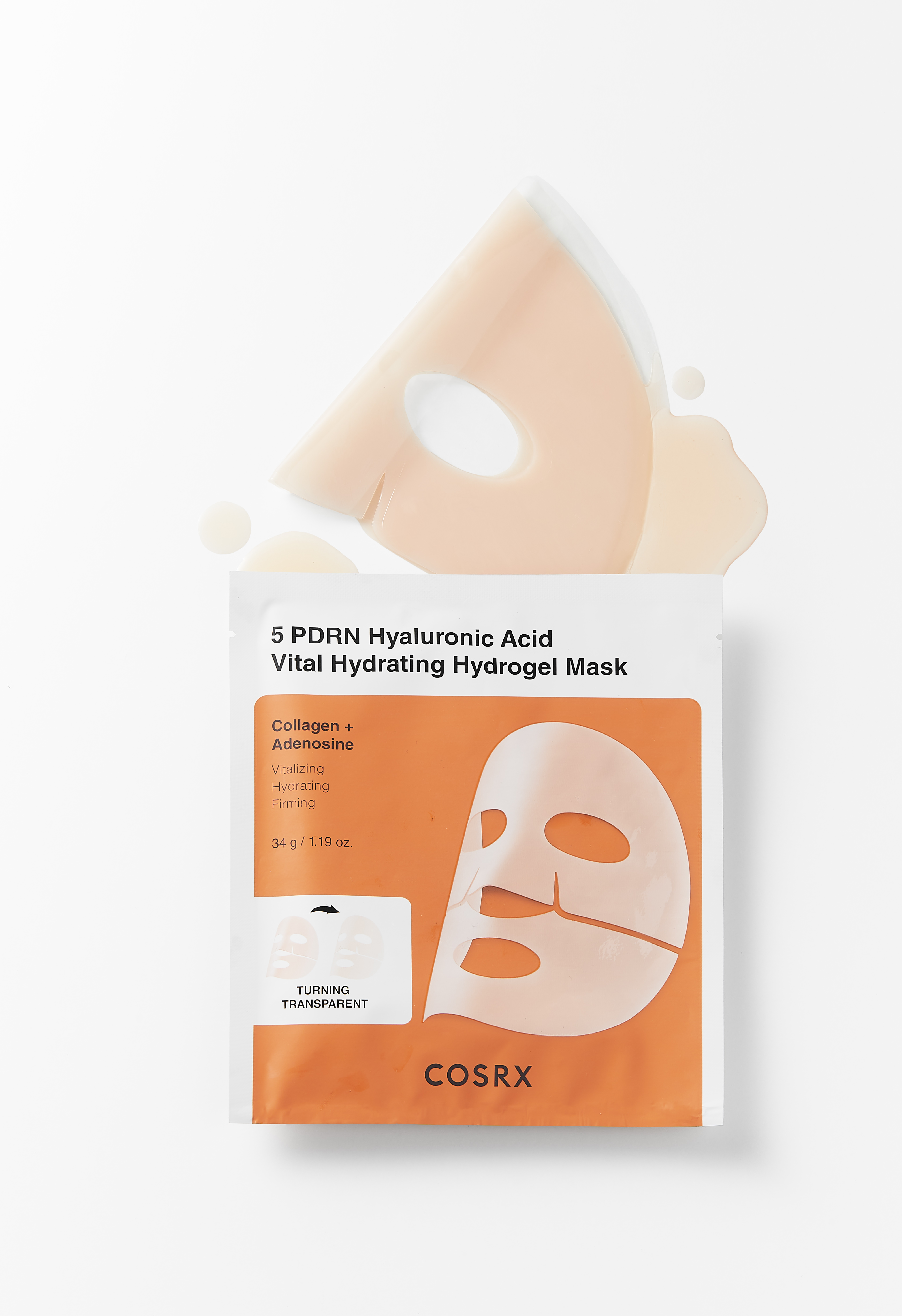 K-SECRET | 5 PDRN Hyaluronic Acid Vital Hydrating Hydrogel Mask_3ea [NEW]