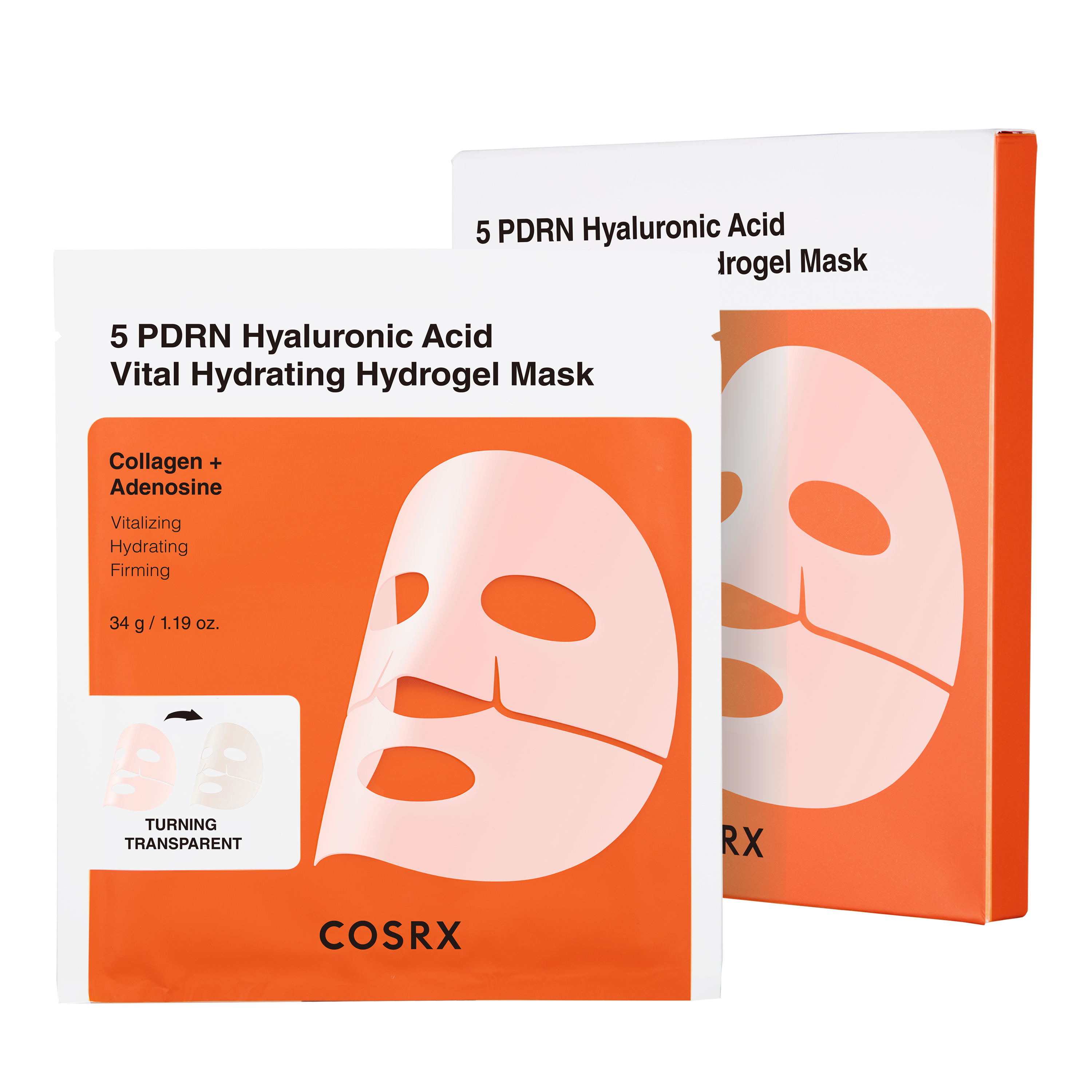 K-SECRET | 5 PDRN Hyaluronic Acid Vital Hydrating Hydrogel Mask_3ea [NEW]