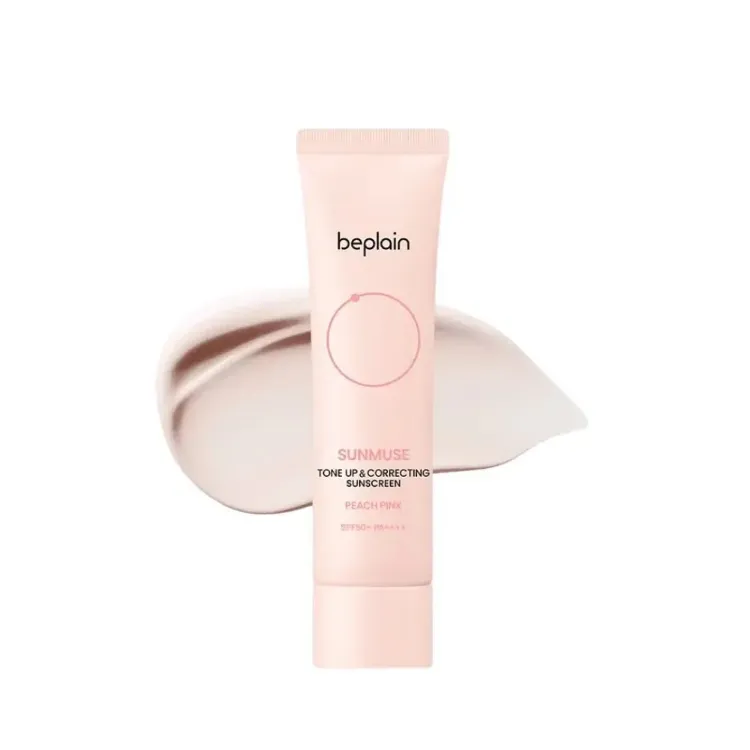Picture of BEPLAIN SUNMUSE TONE UP & CORRECTING SUNSCREEN PEACH PINK 50ml