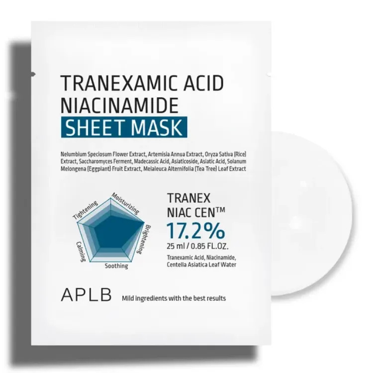 Picture of APLB TRANEXAMIC ACID NIACINAMIDE SHEET MASK 25ML (10EA)