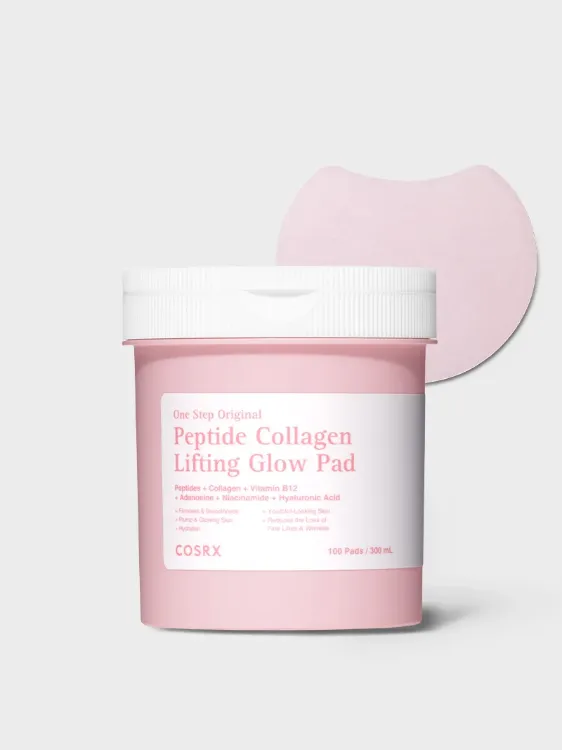 Picture of COSRX ONE STEP ORIGINAL PEPTIDE COLLAGEN LIFTING GLOW PAD 100 Pads / 300mL