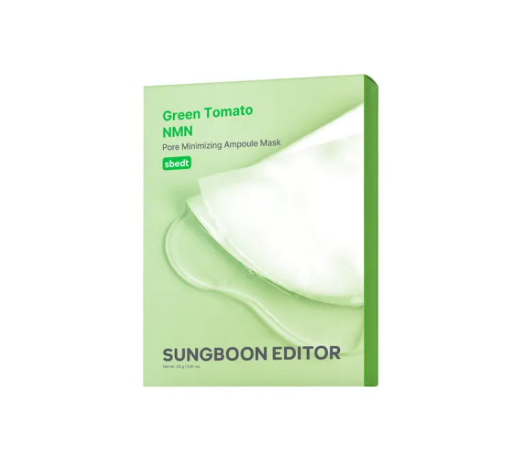 Picture of SUNGBOON EDITOR GREEN TOMATO NMN PORE LIFTING AMPOULE MASK 23G*10PCS