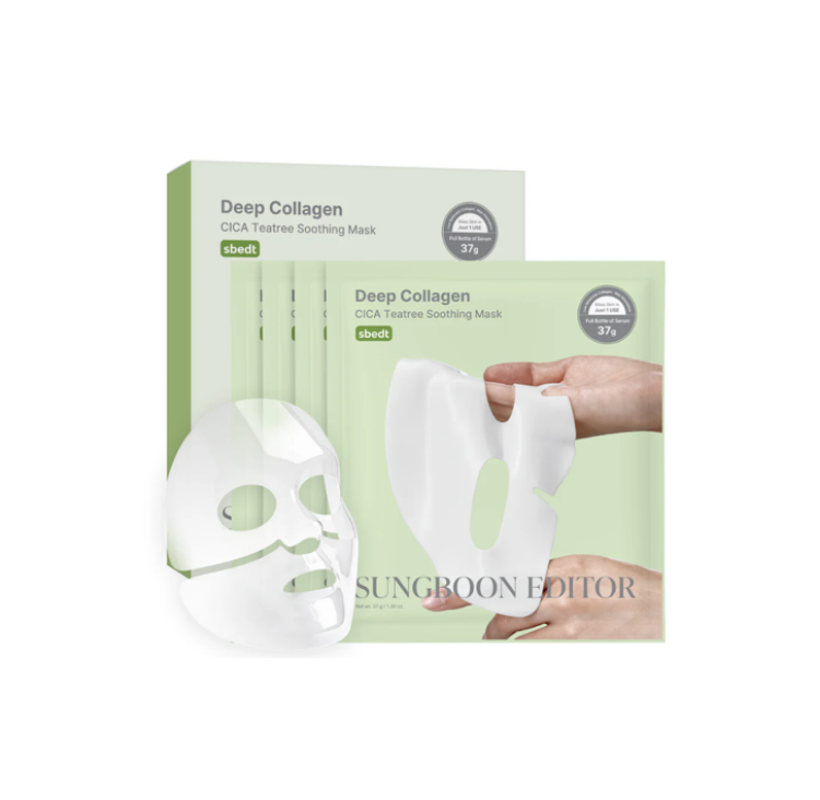 Picture of SUNGBOON EDITOR DEEP COLLAGEN CICA TEATREE SOOTHING MASK 37G*4EA