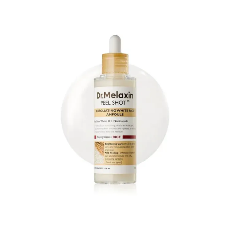 Picture of Dr.MELAXIN PEEL SHOT EXFOLIATING WHITE RICE AMPOULE 80ML