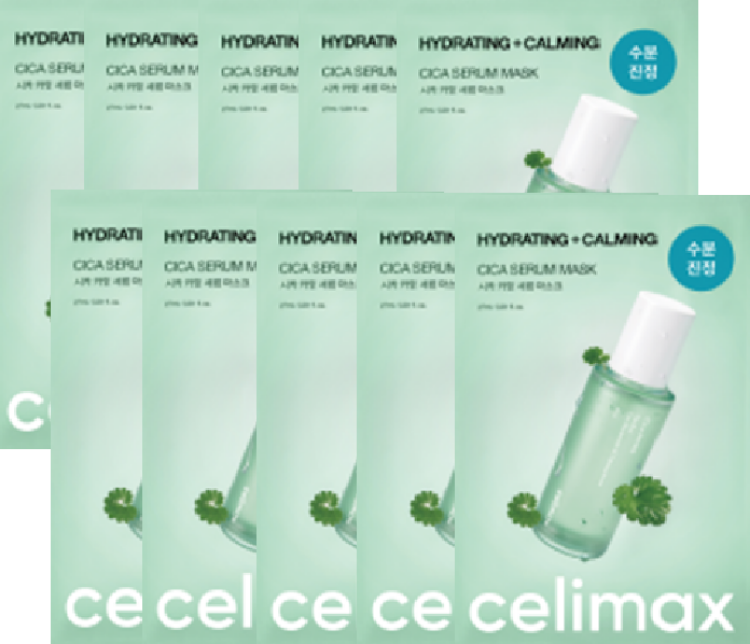 Picture of CELIMAX THE REAL CICA CALMING SERUM MASK (10EA)