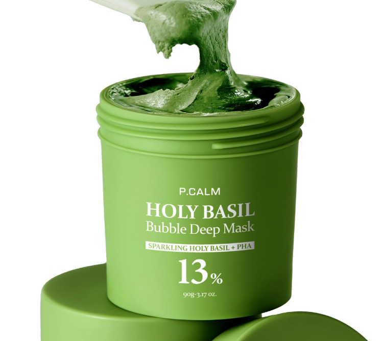 صورة P.CALM HOLY BASIL BUBBLE DEEP MASK 90G