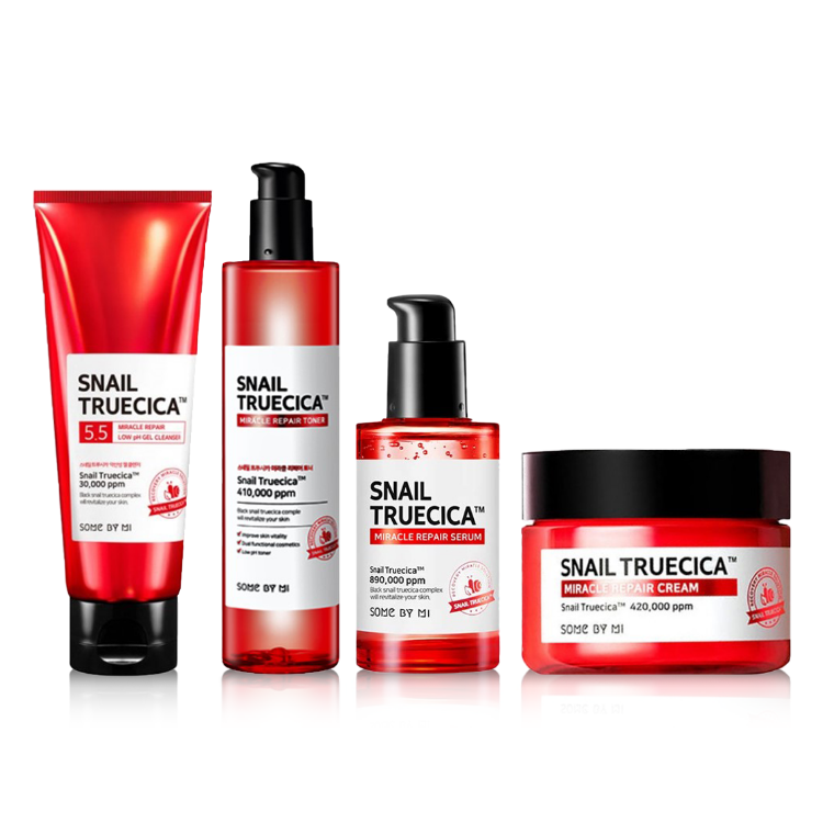 Picture of [Buy 2 Get 1 Free] SOME BY MI Snail Truecica Cleanser + Toner + Serum + Cream